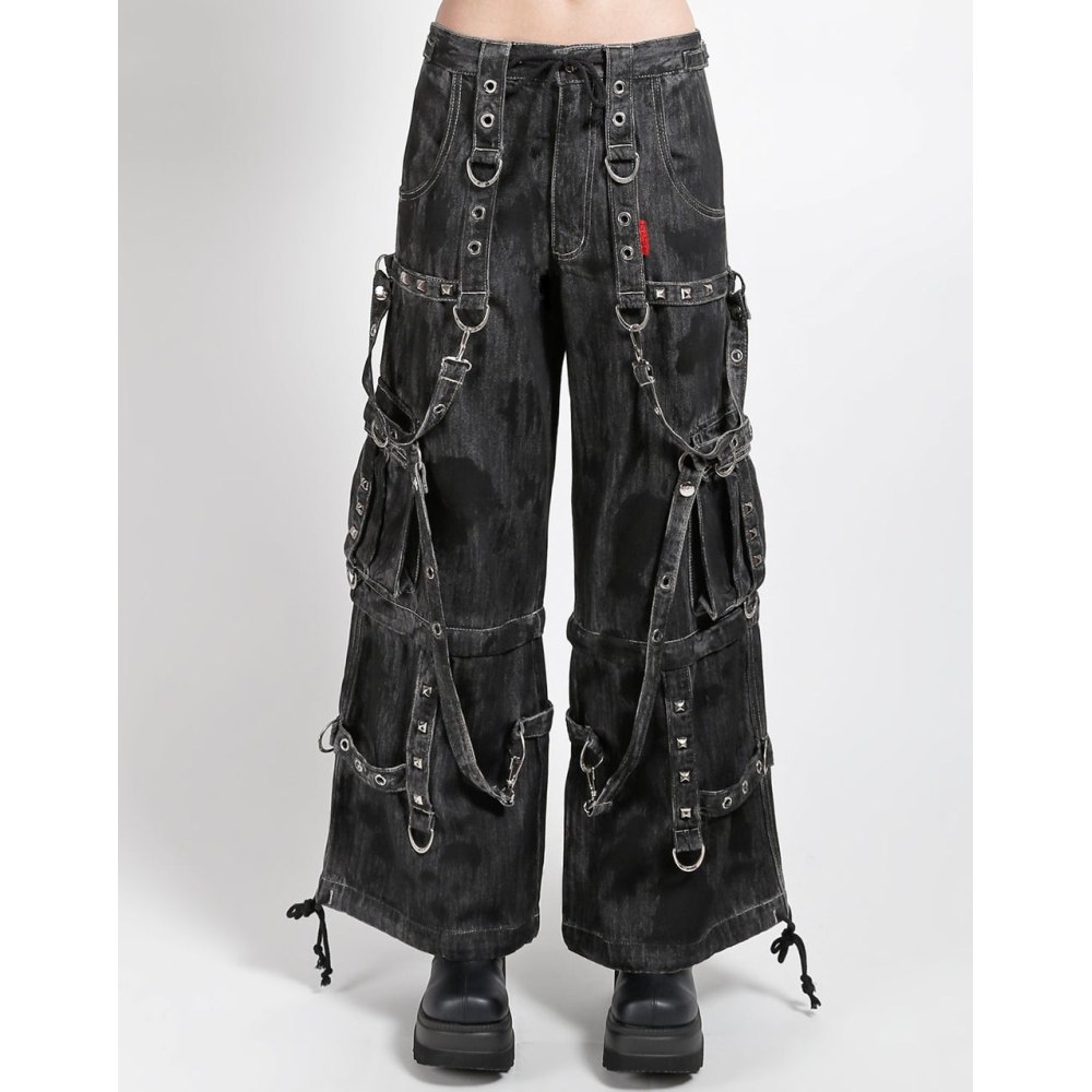 Tripp NYC Tripp NYC - Denim Strap Black Ink Wash Wide leg